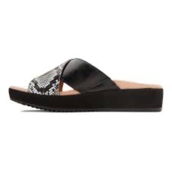 Vionic Hayden Snake & Black Black Midi Platform Sole Sandal - Picture 7 of 8